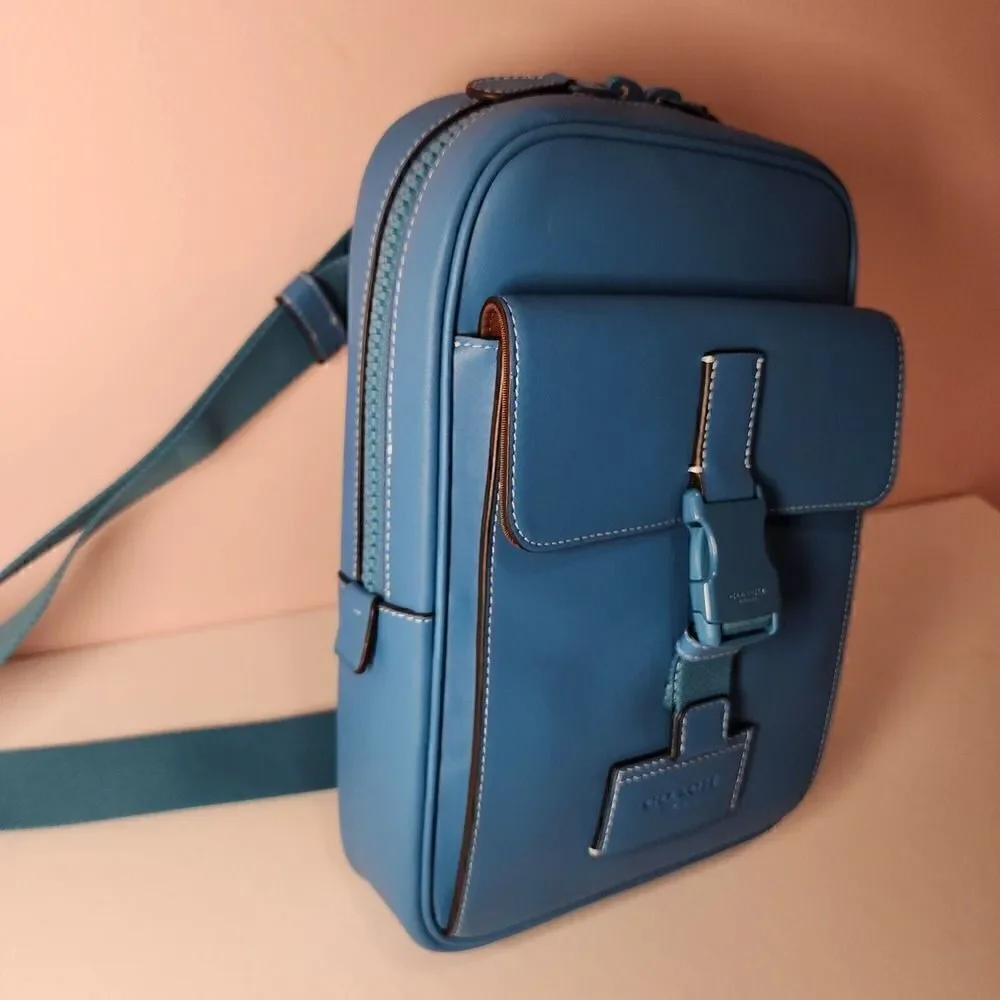 NWT Coach CP023 Track Pack Bright Blue